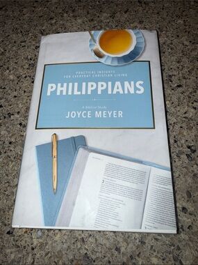 Philippians by Joyce Meyer Book - Light Blue & White Hardcover